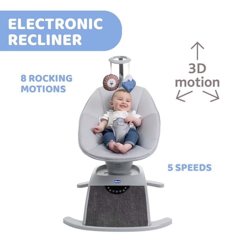 Buy Comfy Wave Baby Bouncer Silverspring Online Chicco India